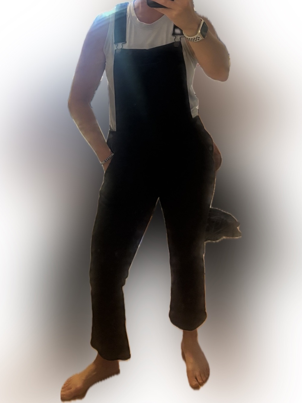 GAP Black Denim Overalls size 29 - Picture 2 of 4